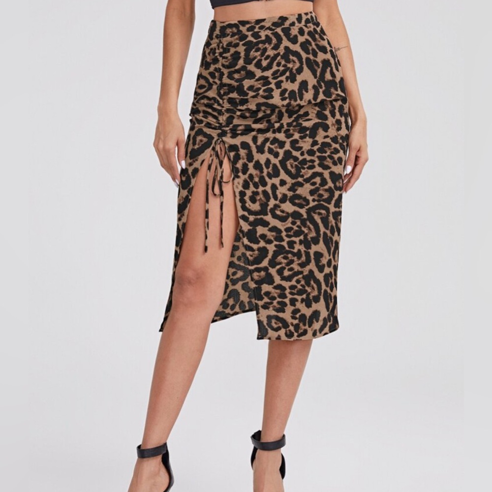 Leopard Print Skirt
